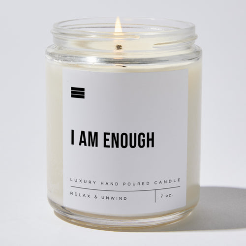 I Am Enough - Luxury Candle Jar 35 Hours