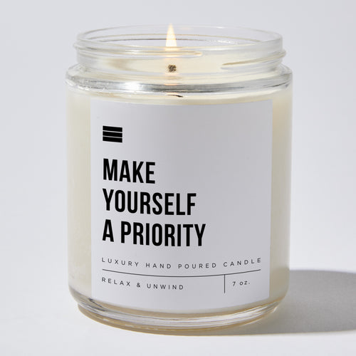 Make Yourself A Priority - Luxury Candle Jar 35 Hours
