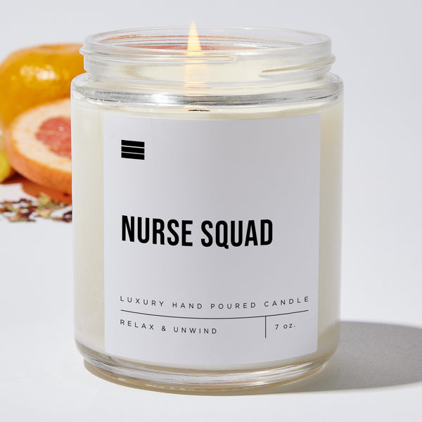 Candles Nurse Squad Nurse Luxury Scented Candle Jar Soy Wax Blend