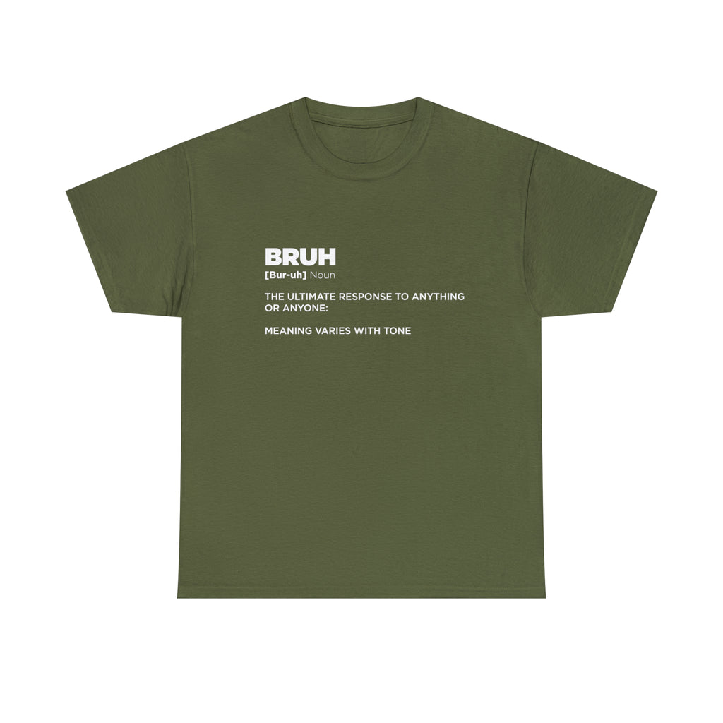 Bruh [bur-uh] Noun The Ultimate Response To Anything Or Anyone: Meaning Varies With Tone - Dad T-Shirt for Men