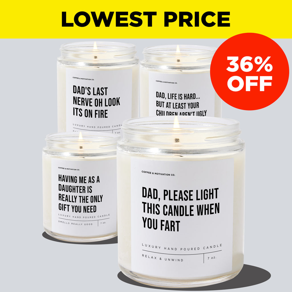 Treat Your Dad Bundle From the Best Daughter (4 Candles)