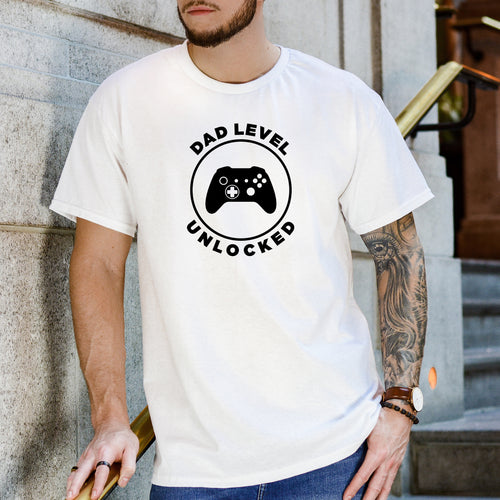 Dad Level Unlocked - Dad T-Shirt for Men