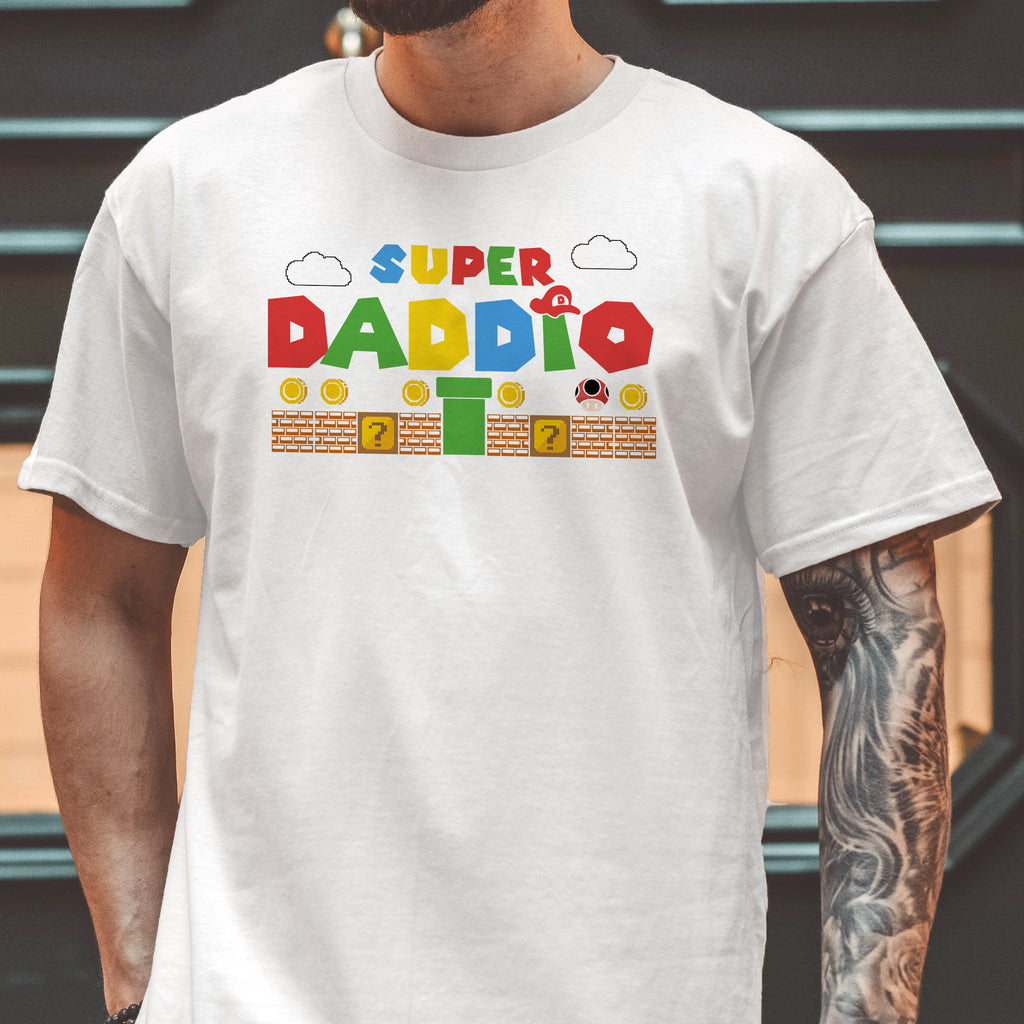 Super Daddio Father's Day T-Shirt - Funny Dad Gift, Birthday Graphic Tee For Men