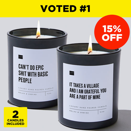 Couldn’t do it without you Bundle (2 Candles)