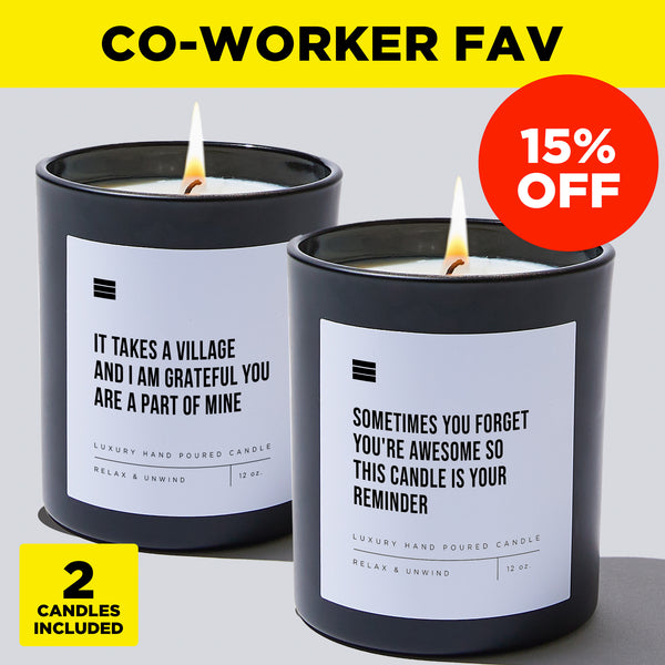 Coworker Candle Jars Coffee & Motivation Company