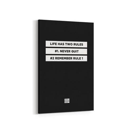 Premium Black Design Motivational Canvas Wall Art -   - Coffee & Motivation Company