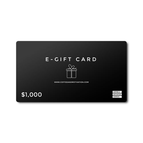Premium E-Gift Card | Coffee & Motivation Company -  Gift Card - Coffee & Motivation Company