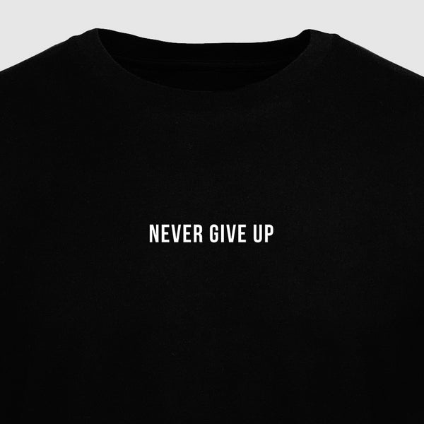Never Give Up - Motivational Mens T-Shirt