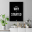 Remember Why You Started - Premium Motivational Canvas Art