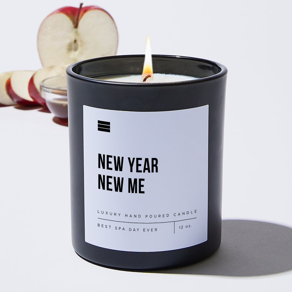 New Year New Me - Black Luxury Candle 62 Hours