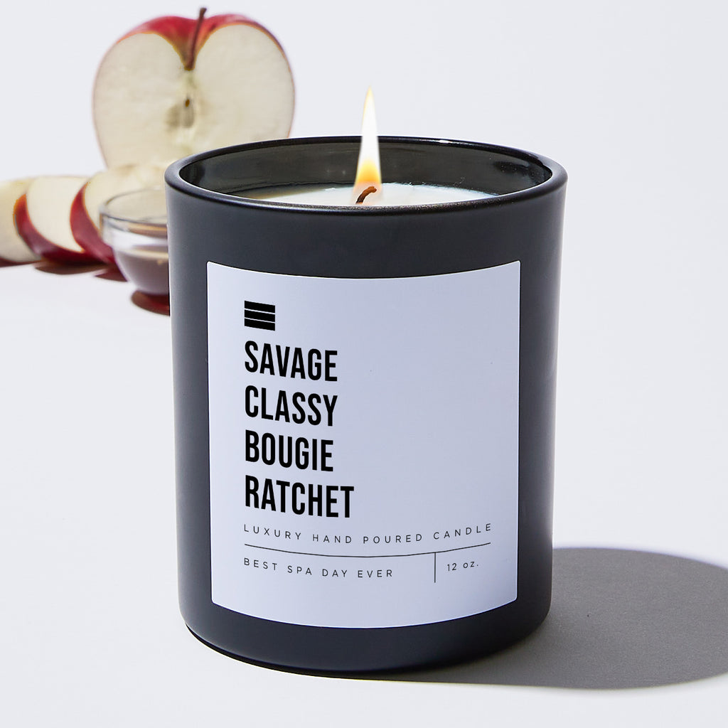 Savage Classy Bougie Ratchet  - Black Luxury Candle 62 Hours