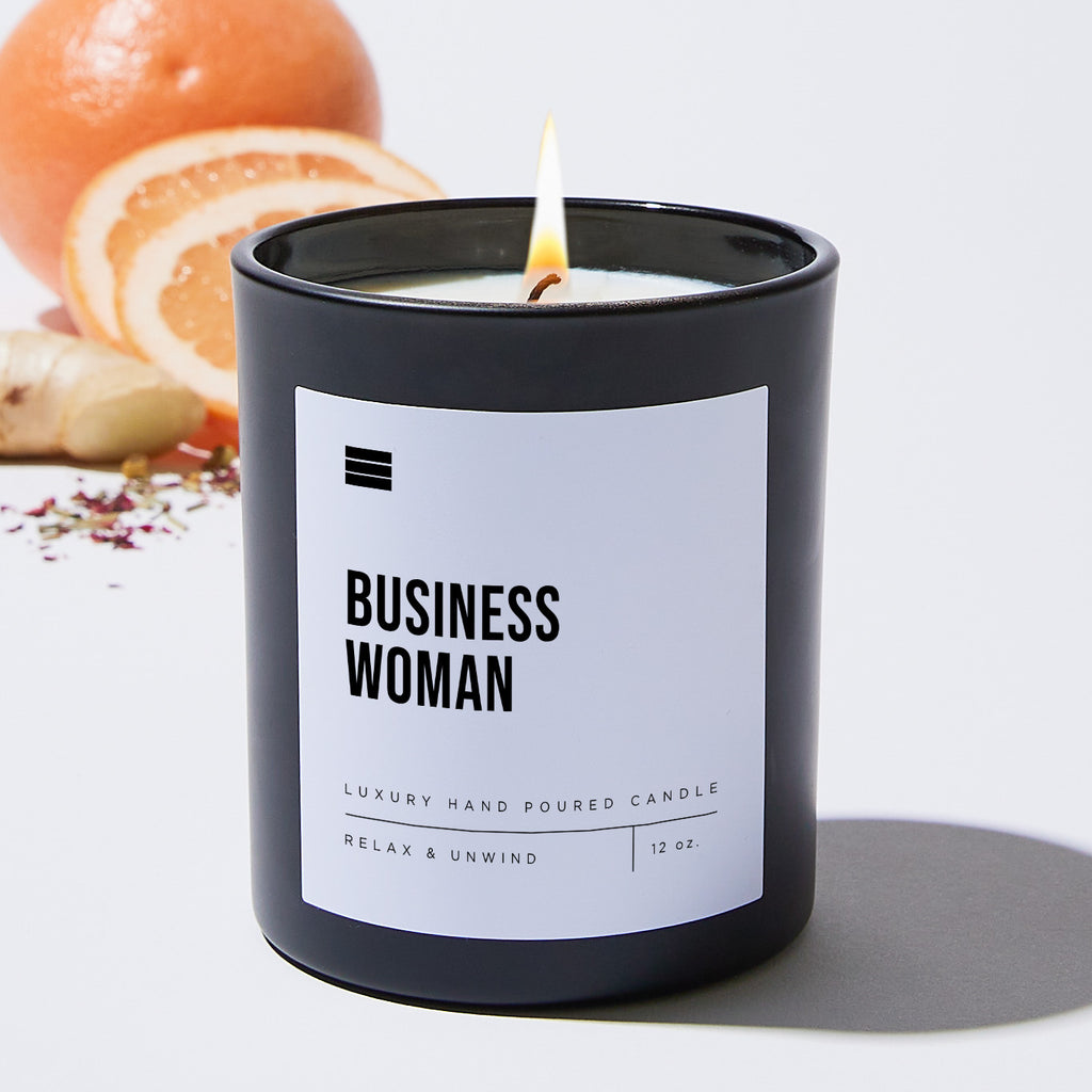Business Woman - Black Luxury Candle 62 Hours