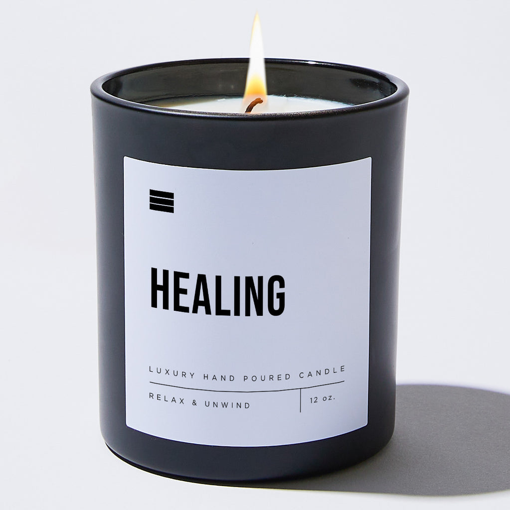 Healing - Black Luxury Candle 62 Hours