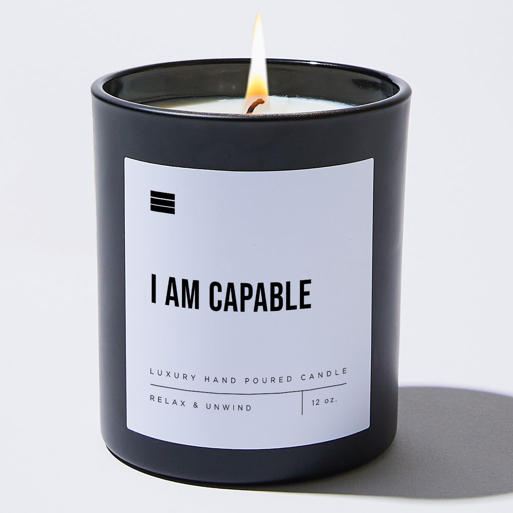 I Am Capable - Black Luxury Candle 62 Hours