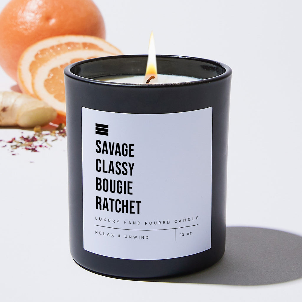 Savage Classy Bougie Ratchet  - Black Luxury Candle 62 Hours