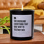 She Overcame Everything That Was Sent to Destroy Her - Black Luxury Candle 62 Hours