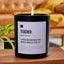 Teacher A Superhuman Individual Who Produces Miracles Every Day - Black Luxury Candle 62 Hours