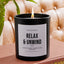 Relax & Unwind - Black Luxury Candle 62 Hours