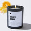 Business Woman - Black Luxury Candle 62 Hours