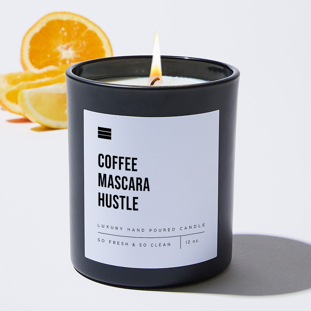Coffee Mascara Hustle - Black Luxury Candle 62 Hours