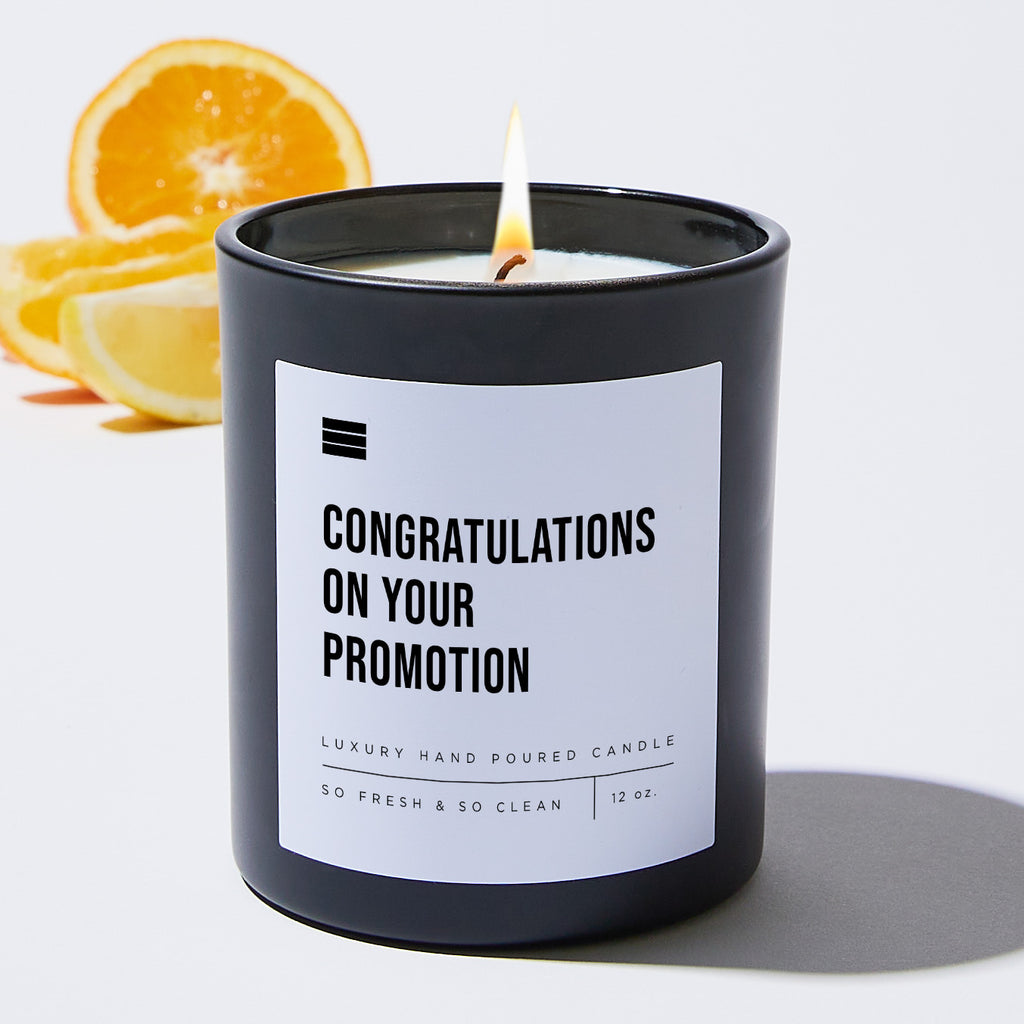 Congratulations on Your Promotion - Black Luxury Candle 62 Hours