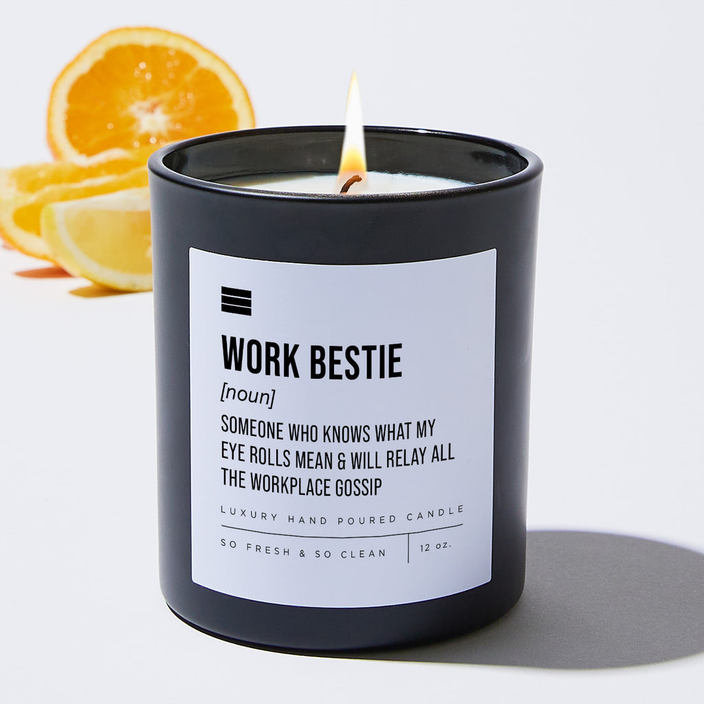 Work Bestie - Black Luxury Candle 62 Hours