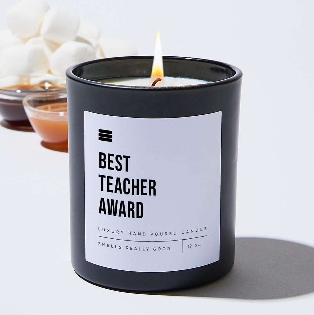 Best Teacher Award - Black Luxury Candle 62 Hours