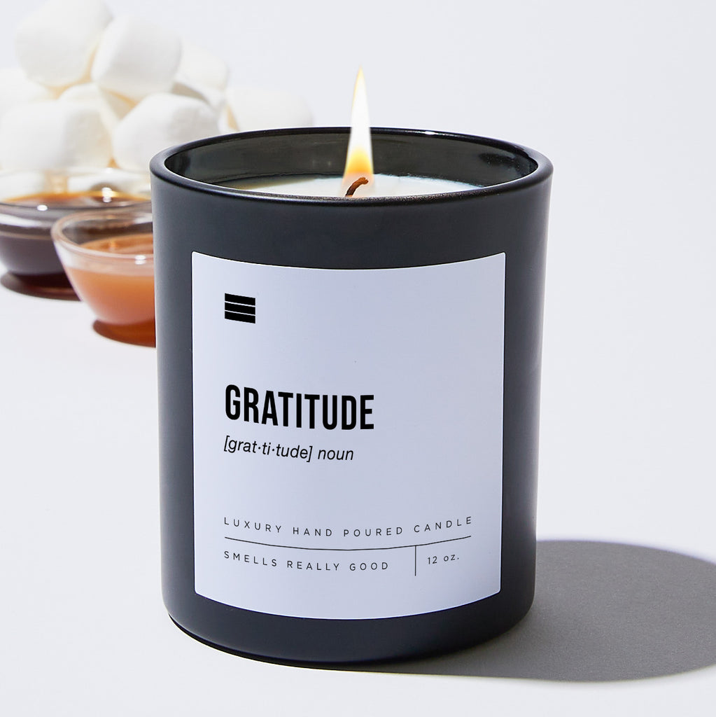 Gratitude - Black Luxury Candle 62 Hours