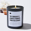 The Comeback Is Always Stronger Than The Setback - Black Luxury Candle 62 Hours