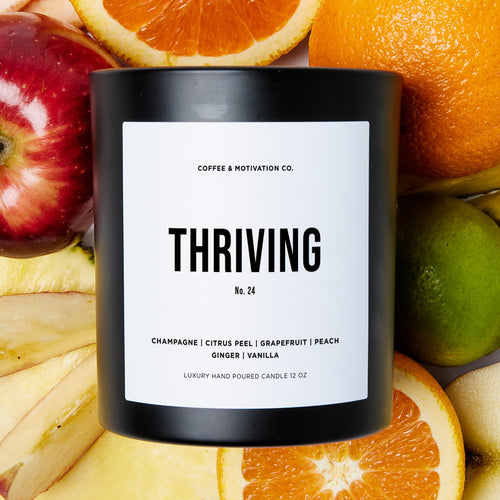 Thriving - Black Luxury Candle 62 Hours