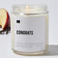 Congrats - Luxury Candle Jar 35 Hours