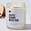 Coffee Scrubs Messy Bun - Luxury Candle Jar 35 Hours
