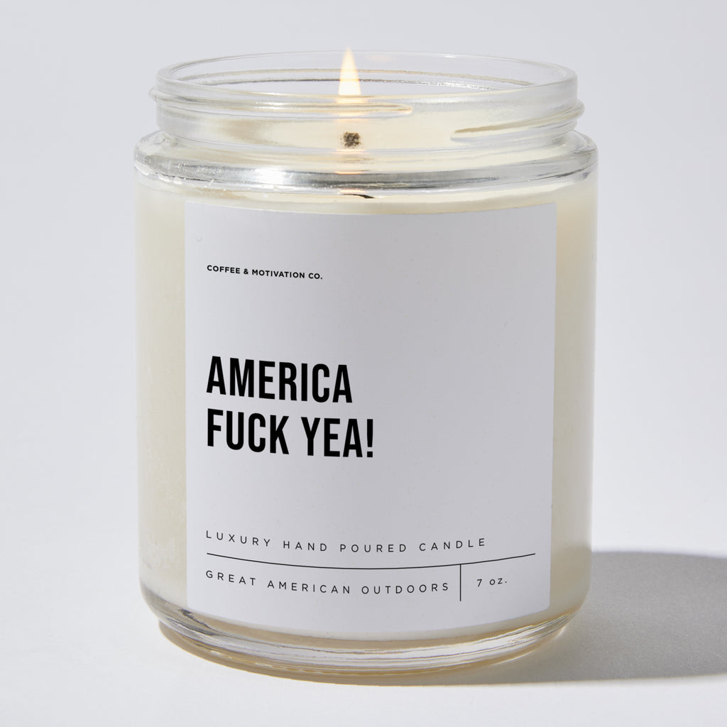 America Fuck Yea! - Luxury Candle Jar 35 Hours