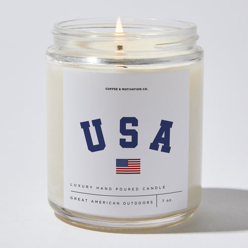 USA (BLUE) - Luxury Candle Jar 35 Hours