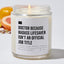 Doctor Because Badass Lifesaver Isn't an Official Job Title - Luxury Candle Jar 35 Hours