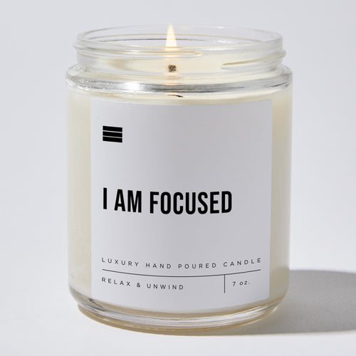 I Am Focused - Luxury Candle Jar 35 Hours