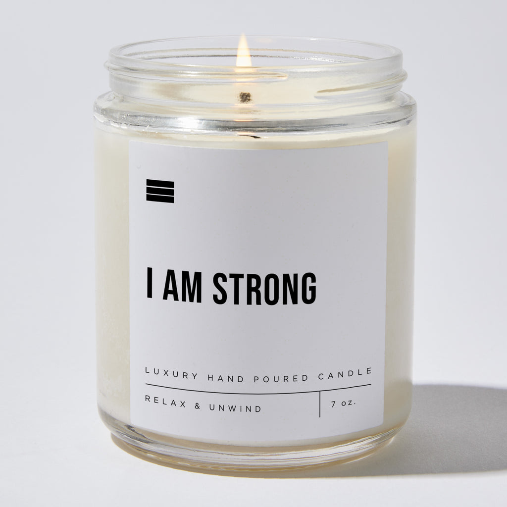 I Am Strong - Luxury Candle Jar 35 Hours