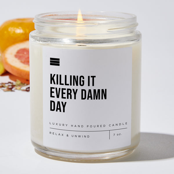 Candles - Killing It Every Damn Day - Fitness Luxury Scented Candle Jar ...