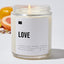 Love - Luxury Candle Jar 35 Hours