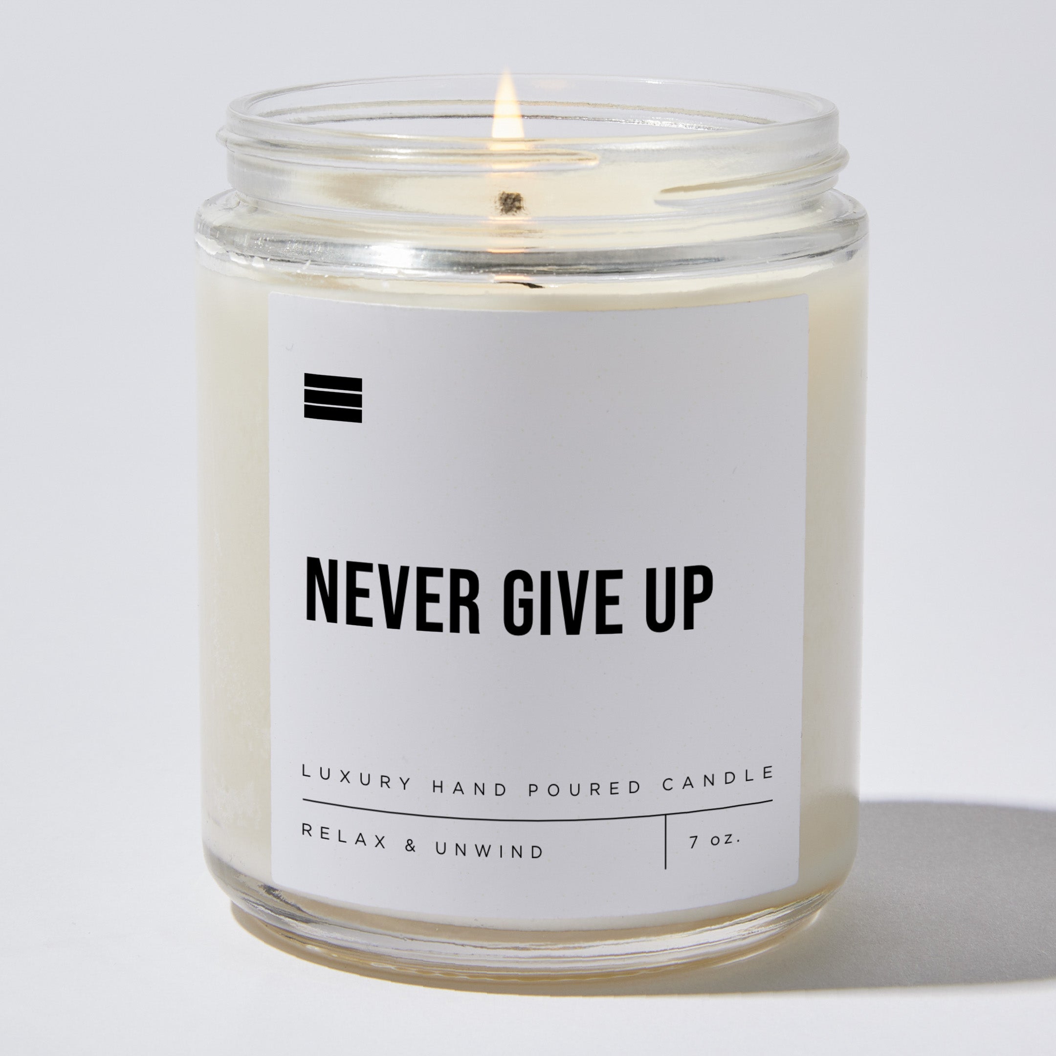 Candles - Never Give Up - Motivational Luxury Scented Candle Jar - Soy Wax  Blend - 35 hour burn time - Coffee & Motivation Co – Coffee & Motivation  Company