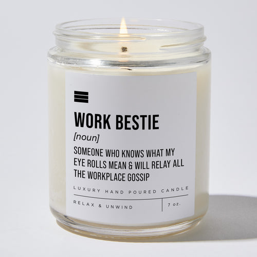 Work Bestie - Luxury Candle Jar 35 Hours