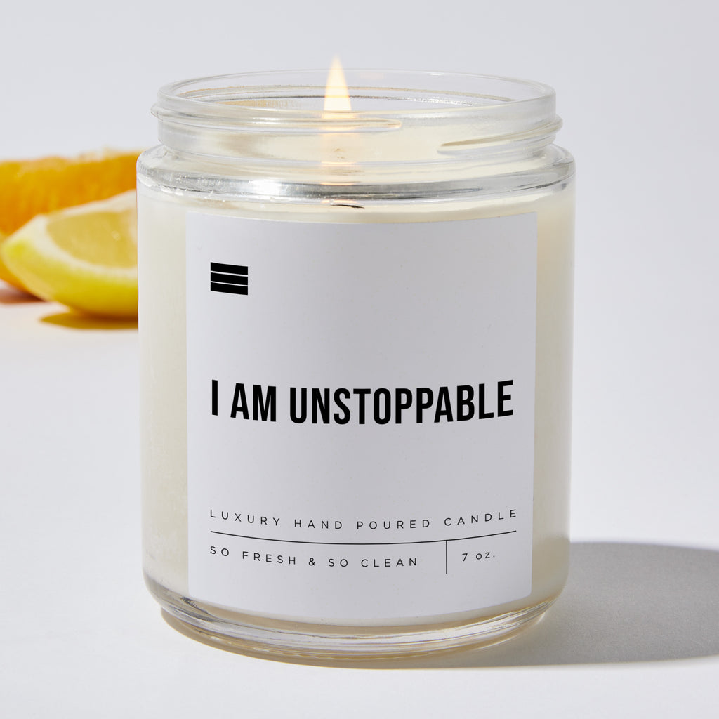 I Am Unstoppable - Luxury Candle Jar 35 Hours