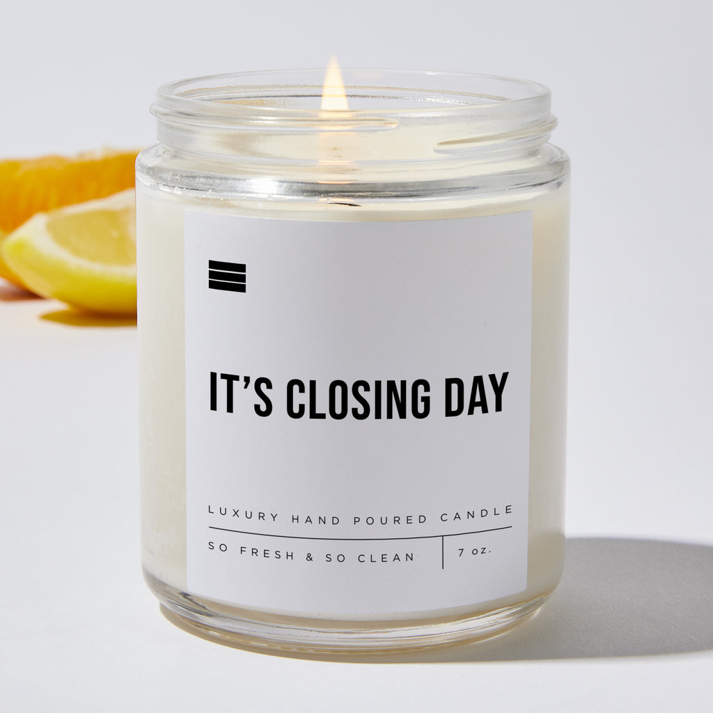 It’s Closing Day - Luxury Candle Jar 35 Hours
