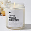 Coffee Mascara Real Estate - Luxury Candle Jar 35 Hours