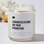 Congratulations on Your Promotion - Luxury Candle Jar 35 Hours