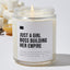 Just a Girl Boss Building Her Empire - Luxury Candle Jar 35 Hours