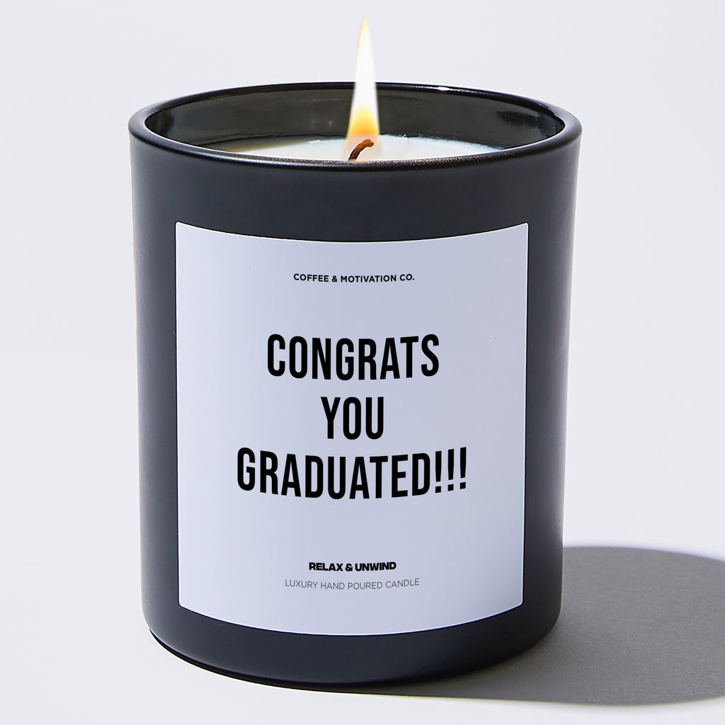 Candles - Congrats Grad!!! - School and Graduation - Coffee & Motivation Co.