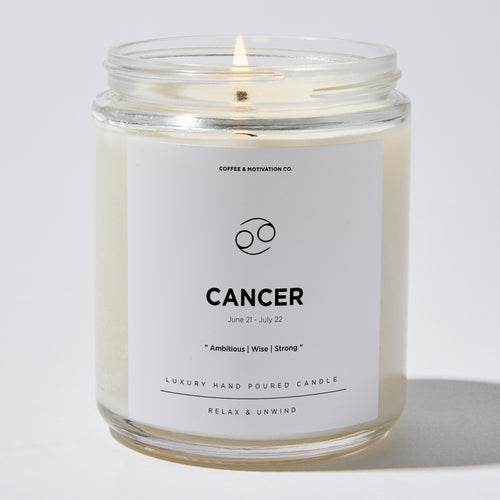 Candles - Cancer - Zodiac - Coffee & Motivation Co.