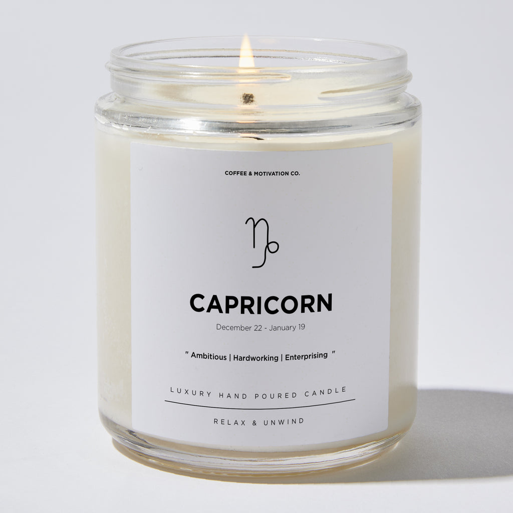 Candles - Capricorn - Zodiac - Coffee & Motivation Co.