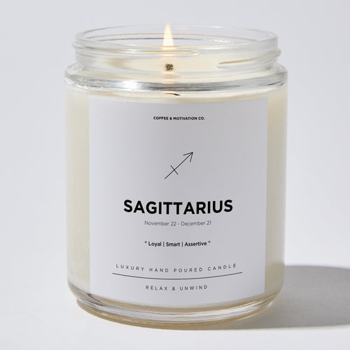 Candles - Sagittarius - Zodiac - Coffee & Motivation Co.